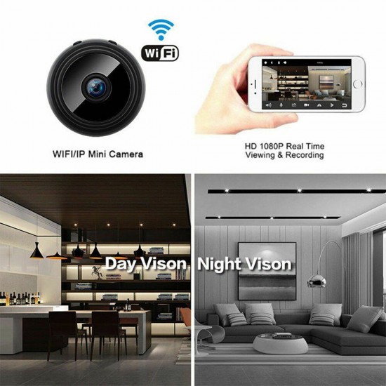 2PCS A9 1080P HD Mini Wireless WIFI IP Camera DVR Night Vision Home Security