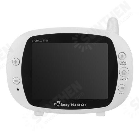 3.5 inch Baby Monitor 2.4GHz Video LCD Digital Camera Night Vision Temperature Monitoring Monitors