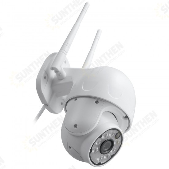 4MP HD WIFI IP Camera AI Human Automatic Tracking PT IP66 Waterproof TF Card Storage Color Night Vision Home Security