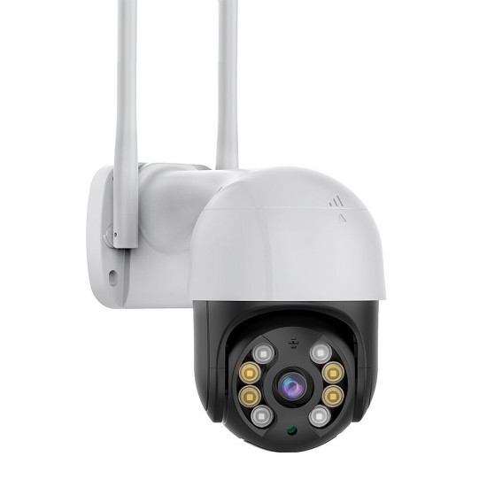 5MP Outdoor Wireless PTZ Security Camera with Two-Way Audio, Night Vision and Remote Monitoring for Home Safety