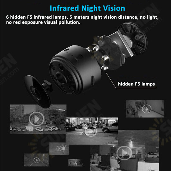 A9 1080P HD Mini Wireless WIFI IP Camera DVR Night Vision Home Security