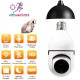 E27 2MP Mini PTZ Full HD Wifi IP Camera with E27 Bulb Socket Night Vision Cloud Storage Speed Dome Security Serveillence for Smart Home Monitoring