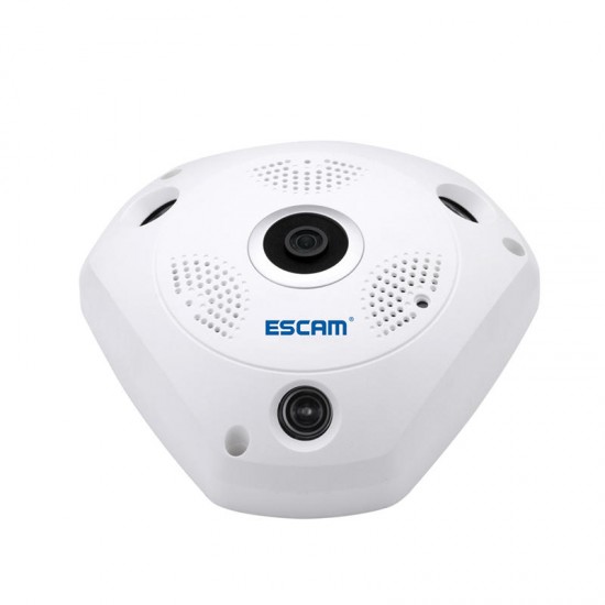 Fisheye Camera Support VR QP180 Shark 960P IP WiFi Camera 1.3MP 360 Degree Panoramic Infrared Night Vision Camera