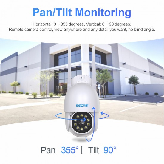 PT202 1080P WiFi IP Camera Infrared Night Vision Waterproof With Motions Detection And Automatic Tracking Of Human Figures