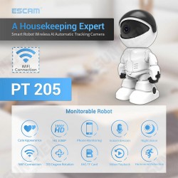 PT205 1080P Robot IP Camera Security Camera 360 ° WiFi Wireless 2MP CCTV Camera Smart Home Video Surveillance P2P Hidden Baby Monitor PT205 1080P Robot IP Camera Security Camera 360 ° WiFi Wireless 2MP CCTV Camera Smart Home Video Surveillance P2P Hidden Baby Monitor
