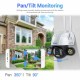 QF233 3MP PTZ H.265 WIFI IP Camera Fixed Point Cruise 4 xZoom Dual Light IP66 Waterproof Motion Sensor Detection Two-way Voice Intelligent Dual-light Night Vision