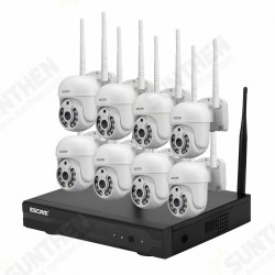 WNK718 3MP 8CH Wireless PTZ IP Camera Wireless CCTV Security System NVR Kit Motion Sensor Detection Dual Light Two-way Voice Control WNK718 3MP 8CH Wireless PTZ IP Camera Wireless CCTV Security System NVR Kit Motion Sensor Detection Dual Light Two-way Voice Control