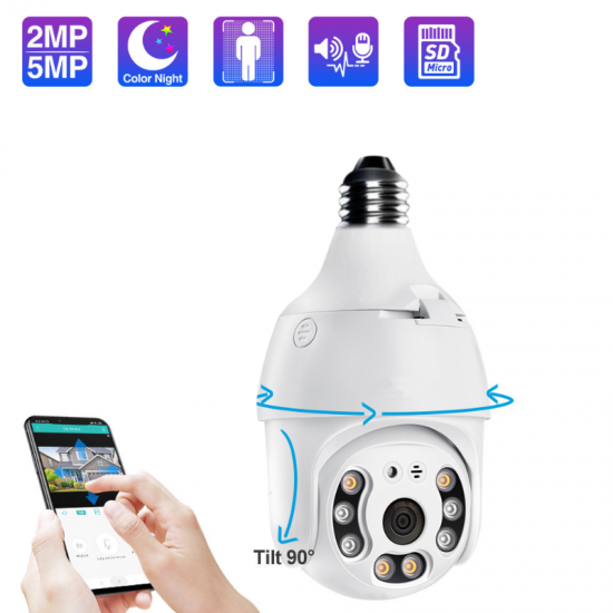 EXQ05-2MP 1080P IP Camera WiFi Wireless Auto Tracking Baby Monitor 2MP Night Vision PTZ Waterproof Speed Dome Surveillance PTZ Camera