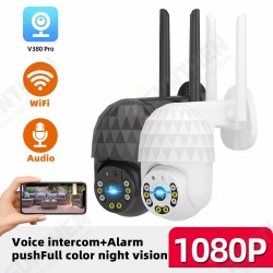 1080P 2MP 8 LED 8X Zoom Outdoor PTZ IP Camera Cloud Storage Night Vision IP66 Waterproof Alarm Push Full Color Security Camera 1080P 2MP 8 LED 8X Zoom Outdoor PTZ IP Camera Cloud Storage Night Vision IP66 Waterproof Alarm Push Full Color Security Camera