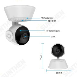 1080P 360-degree Panoramic Wireless Indoor Pan/Tilt IP Camera Security Network Home High-definition Camera 1080P 360-degree Panoramic Wireless Indoor Pan/Tilt IP Camera Security Network Home High-definition Camera