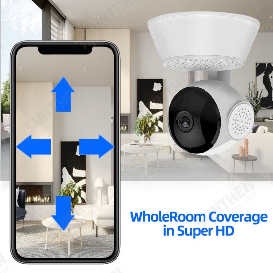 1080P 360-degree Panoramic Wireless Indoor Pan/Tilt IP Camera Security Network Home High-definition Camera