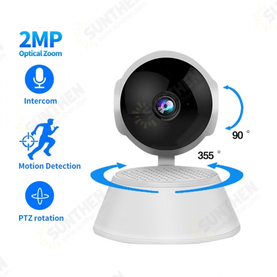 1080P 360-degree Panoramic Wireless Indoor Pan/Tilt IP Camera Security Network Home High-definition Camera