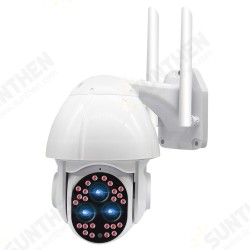 24 LED +3HD Lenses Full color 1080P Camera Night Vight 355° PTZ 4X Zoom Rotation Outdoor Camera IP66 Waterproof Movement Detection 24 LED +3HD Lenses Full color 1080P Camera Night Vight 355° PTZ 4X Zoom Rotation Outdoor Camera IP66 Waterproof Movement Detection