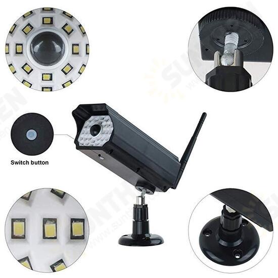 Solar Flashing LED Light F ake Cameras Surveillance Cameras Dummy Video CCTV Solar Simulation Camera with Infrared Sense