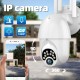 1080P 10 LED 5X Zoom Upgraded Four-antenna HD Outdoor PTZ IP Camera Two Way Audio Voice Alarm Wifi Camera Auto Waterproof Night Vision Surveillance