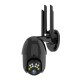 1080P 10LED 5X Zoom HD Outdoor PTZ IP Camera Two Way Audio Voice Alarm Wifi Camera Auto Waterproof Night Vision Surveillance Black