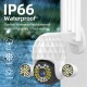 3MP HD PTZ Security Wifi IP Camera Night Vision H.265 IP66 Waterproof 360° Panoramic Motion Detections 5 x Zoom Camera