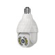 HD 1080P E27 Wifi IP Camera Surveillance 8 LED 4 Infrared 4 White Lights Diamond Bulb Ball Camera Smart Dual-light Night Vision with E27 Base
