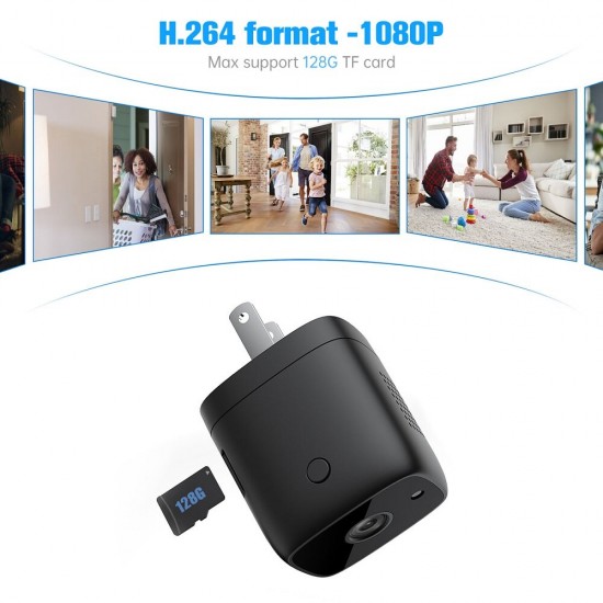 HI50 HI70 Full HD 1080P Plug Mini WIFI Camera Wide Angle Night Vision USB Camera Home Security Surveillance with Motion Sensor Detection