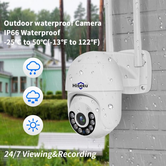 HD 3MP 5x Zoom WIFI IP Camera Outdoor Full Color Night Vision PTZ IP66 Waterproof Security 2MP Speed Camera