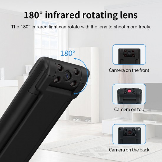 Mini HD 1080P DV Camera Portable Digital Micro Video Recorder Night Vision Magnet Body Camcorder Maximum Suport 128GB TF Card