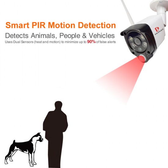 720P/1080P Full HD Human Detection PIR IP Camera WiFi Wireless Network CCTV Video Surveillance Security Camera