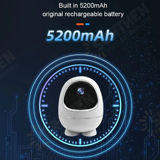 W5 Tuya WiFi PTZ 1080P IP Camera Low Power Battery Camera Remote Home Security Indoor Video Surveillance W5 Tuya WiFi PTZ 1080P IP Camera Low Power Battery Camera Remote Home Security Indoor Video Surveillance