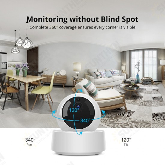 GK-200MP2-B 1080P HD MINI Wifi Smart Camera Smart Home Security Camera 360 Wirelsess IP Camera Via E-WeLink APP Control