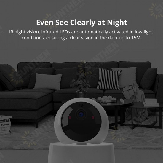 GK-200MP2-B 1080P HD MINI Wifi Smart Camera Smart Home Security Camera 360 Wirelsess IP Camera Via E-WeLink APP Control