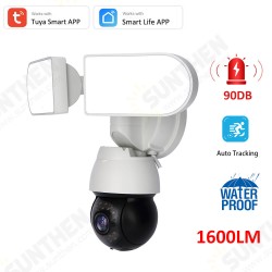 1080P Wifi Security Camera Wireless AI Floodlight Surveillance Cam with Pan&Tilt Motion Tracking Two-Way Intercom 1600LM Spotlight Night Vision 1080P Wifi Security Camera Wireless AI Floodlight Surveillance Cam with Pan&Tilt Motion Tracking Two-Way Intercom 1600LM Spotlight Night Vision