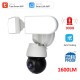 1080P Wifi Security Camera Wireless AI Floodlight Surveillance Cam with Pan&Tilt Motion Tracking Two-Way Intercom 1600LM Spotlight Night Vision