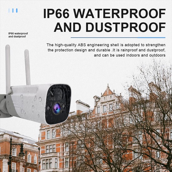 Wireless 1080P HD Surveillance Camera 135° Wide Angle IR Night Vision Remote Phone APP Control Motion Detection Alarm Cam