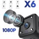 X6 Mini Wifi IP Camera 1080P HD Wireless Surveillance Security Video Micro Cam Infrared Sensor Night Vision Remote Camera for Home Use