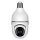 2MP WIFI PTZ Security Camera Wireless Bulb Camera with E27 Bulb Connector Infrared Night Vision Motion Detecting 2-way Audio