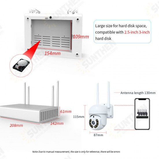 4CH 3MP Security Camera System Surveillance H.265+ P2P 5X Zoom WIFI IP Camera NVR Kit Home IP CCTV Camera Set Eseecloud