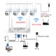 4CH 3MP Security Camera System Surveillance H.265+ P2P 5X Zoom WIFI IP Camera NVR Kit Home IP CCTV Camera Set Eseecloud