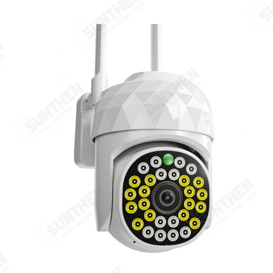 V380pro HD 2MP WIFI IP Camera Waterproof Infrared Full Color Night Vision Security Camera with 28 Lights