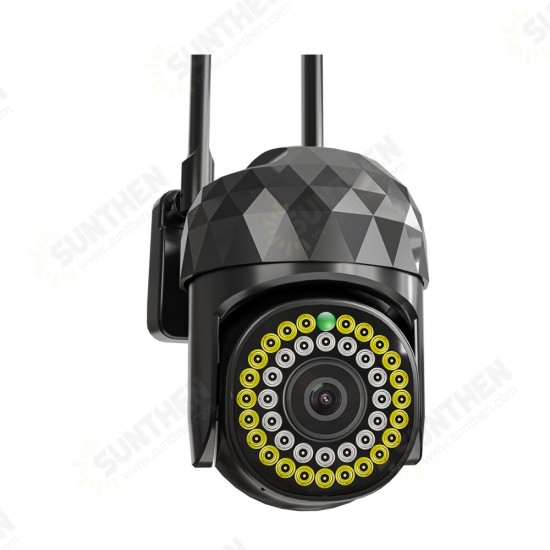 V380pro HD 2MP WIFI IP Camera Waterproof Infrared Full Color Night Vision Security Camera with 39 Lights