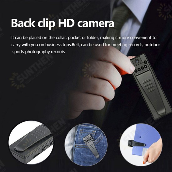 Z8 Mini HD Camera 1080P Back Clip Night Vision Camera Micro USB Camera Small Camera