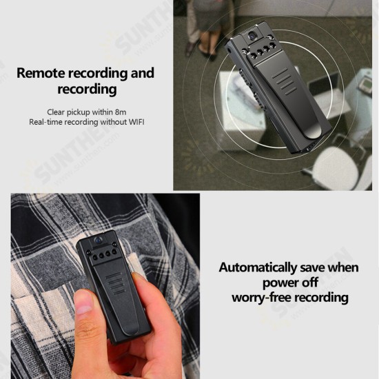 Z8 Mini HD Camera 1080P Back Clip Night Vision Camera Micro USB Camera Small Camera