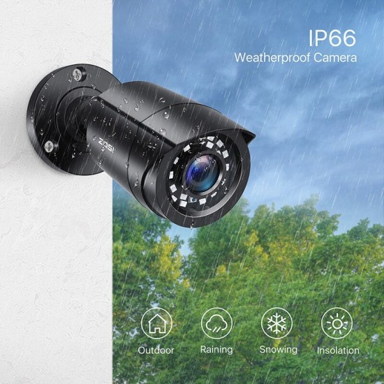 ZG1062C 2MP 1080P HD 4-in-1 CCTV Security Camera 24 IR LEDs Full-color Night Vision Home Indoor Remote Surveillance Camera