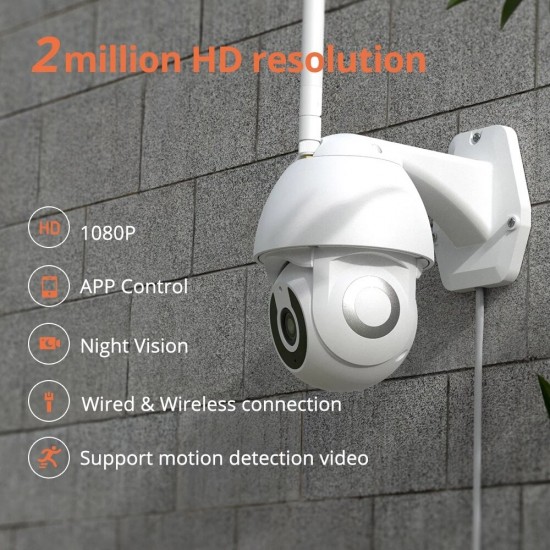 Tuya WIFI 1080P IP Camera Smart Monitored Camera Human Detection Home Security Two Way Audio Baby Monitor