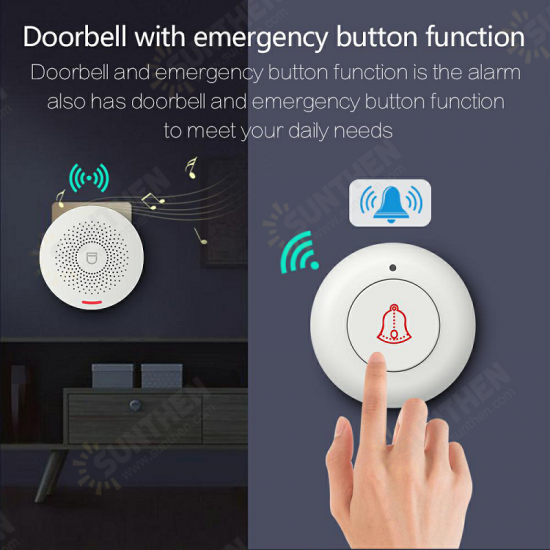 YYS150 Wifi Alarm System Wireless Security Burglar With Motion Sensors Door Sensor Tuya App Control