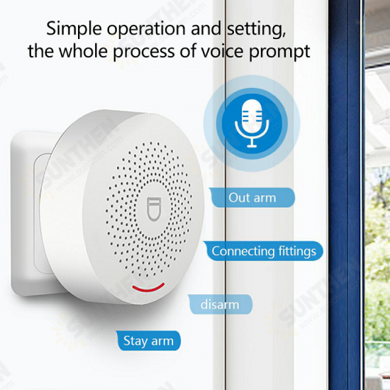 YYS150 Wifi Alarm System Wireless Security Burglar With Motion Sensors Door Sensor Tuya App Control