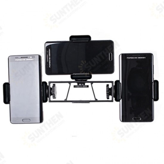 Multi-function Mobile Phone Clip Holder Three-position Clip Bracket for Live Selfie Stick