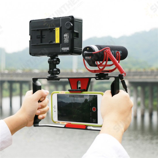 U-Rig Pro Video Rig Vlog Youtube Facebook Live Stream Handheld Stabilizer Bracket Self Stick for Most Smart Phones