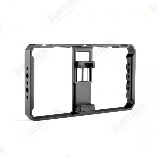 PC06 Vlogging Live Broadcast Smartphone Metal Cage Video Rig Filmmaking Recording Handle Stabilizer Bracket for Mobile Phones