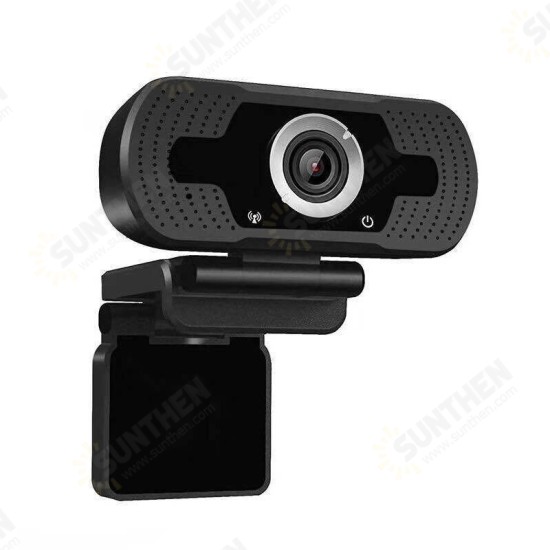 1080P HD USB Webcam Web Camera With Built-in Noise Reduction Microphone for PC