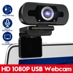 1080P HD USB Webcam Web Camera With Built-in Noise Reduction Microphone for PC 1080P HD USB Webcam Web Camera With Built-in Noise Reduction Microphone for PC