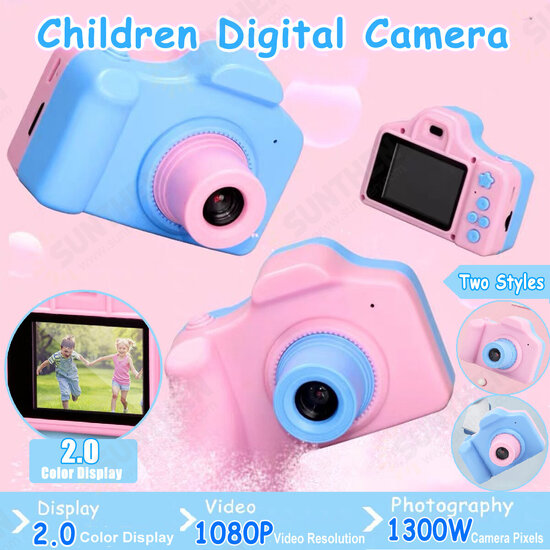 1300W Pixels 1080P Mini Digital Camera 2.0'' LCD Perfect Gift For Kids Children